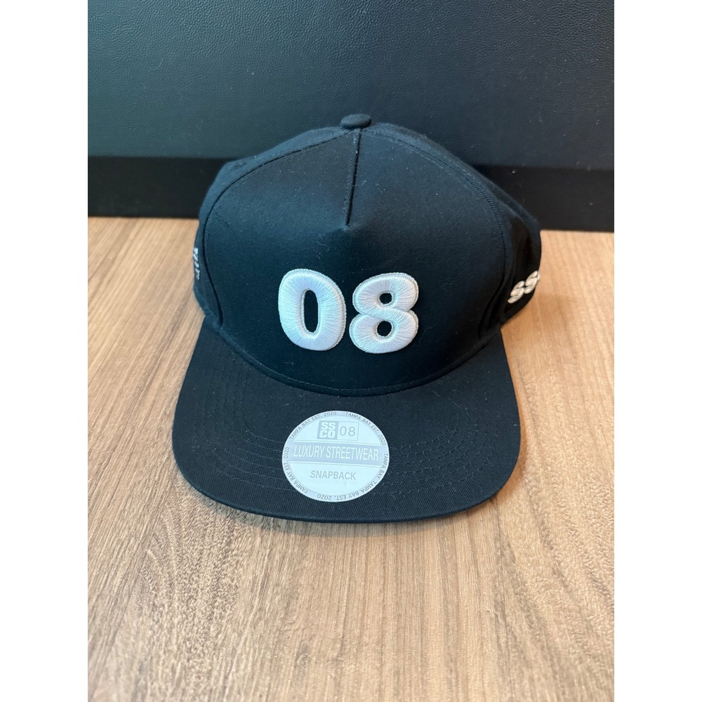 Stack Supply Co Tampa Bay 08 Snapback Hat Black Luxury Streetwear Racing Cap